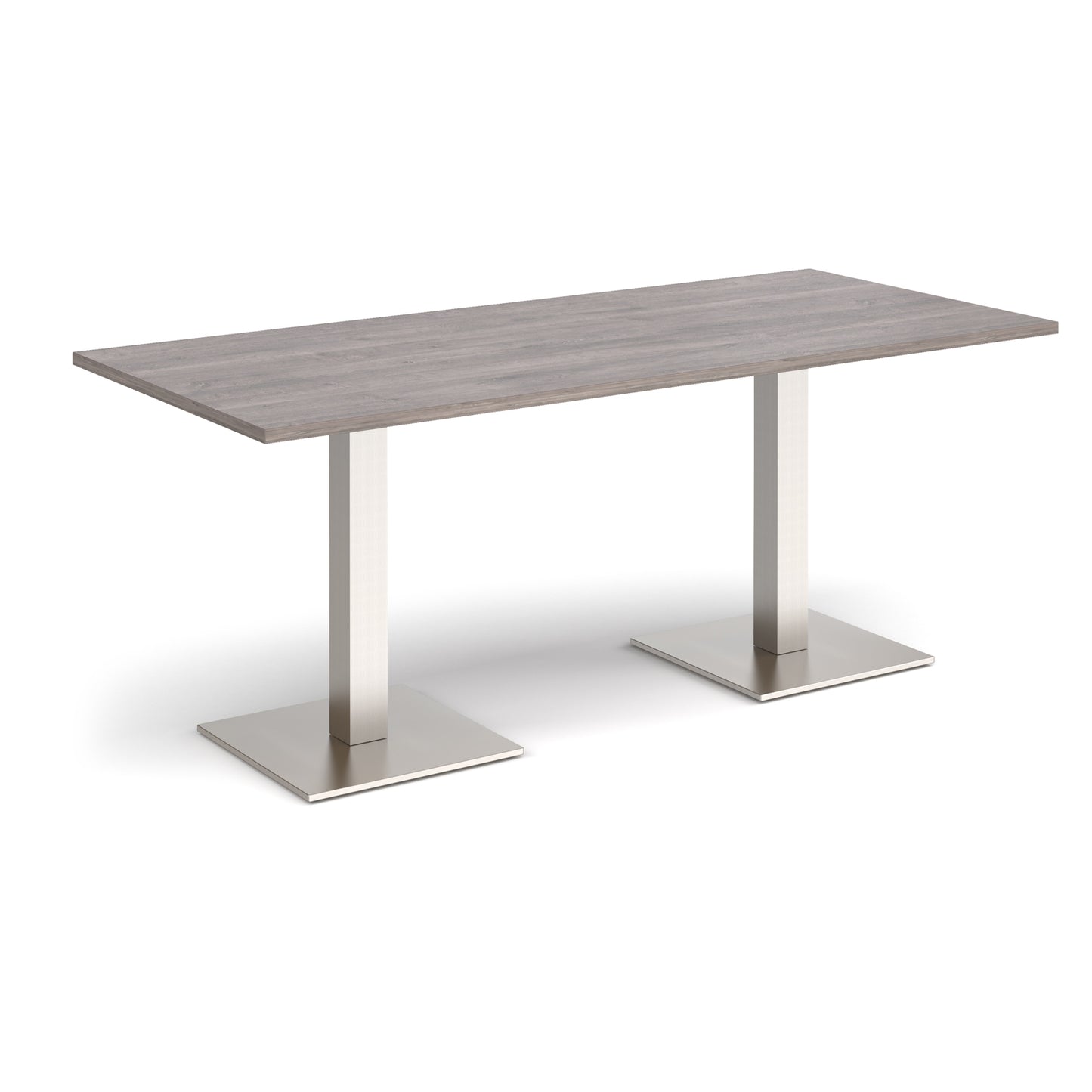 Brescia rectangular dining table with square bases