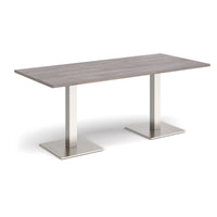 Brescia rectangular dining table with square bases