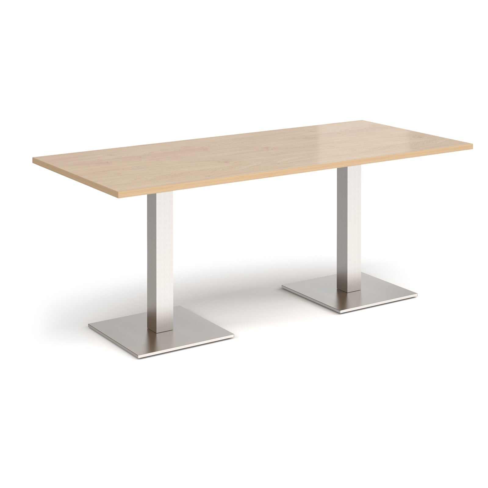Brescia rectangular dining table with square bases