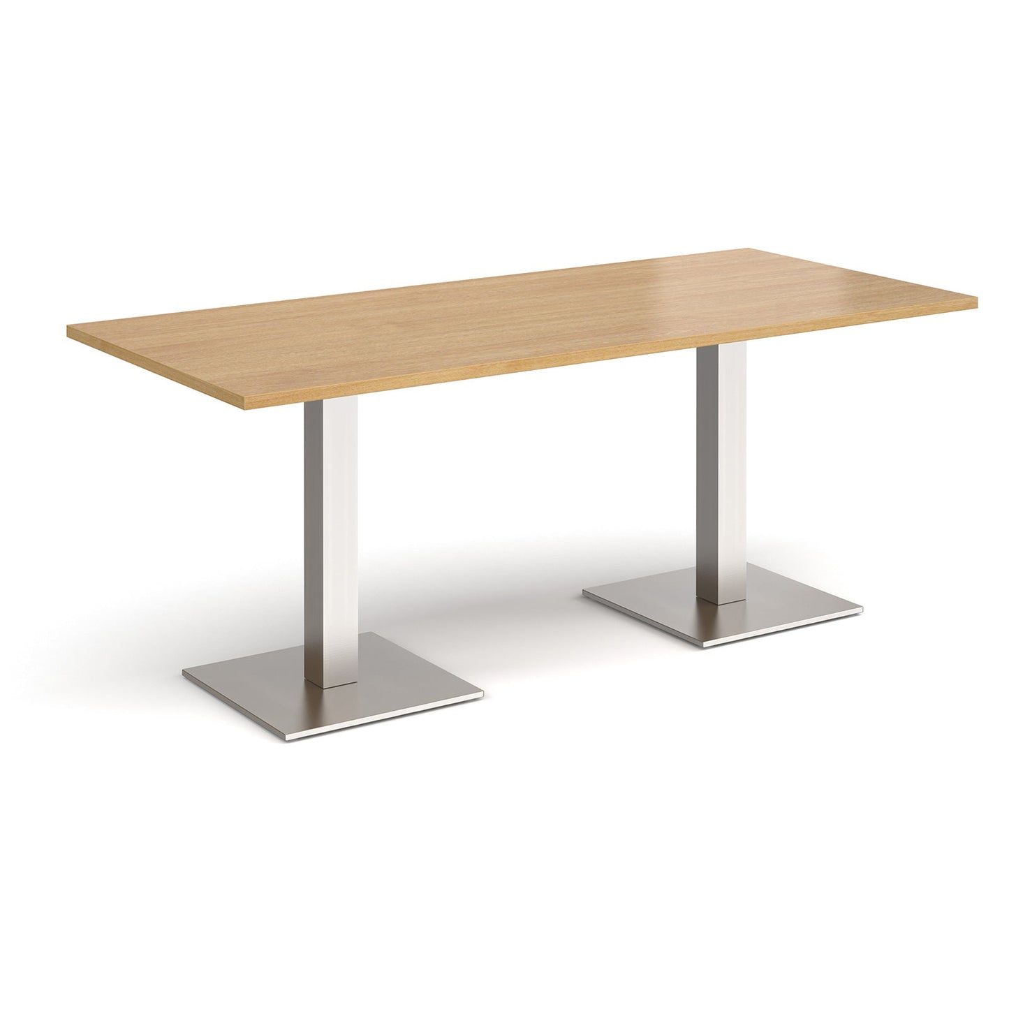 Brescia rectangular dining table with square bases