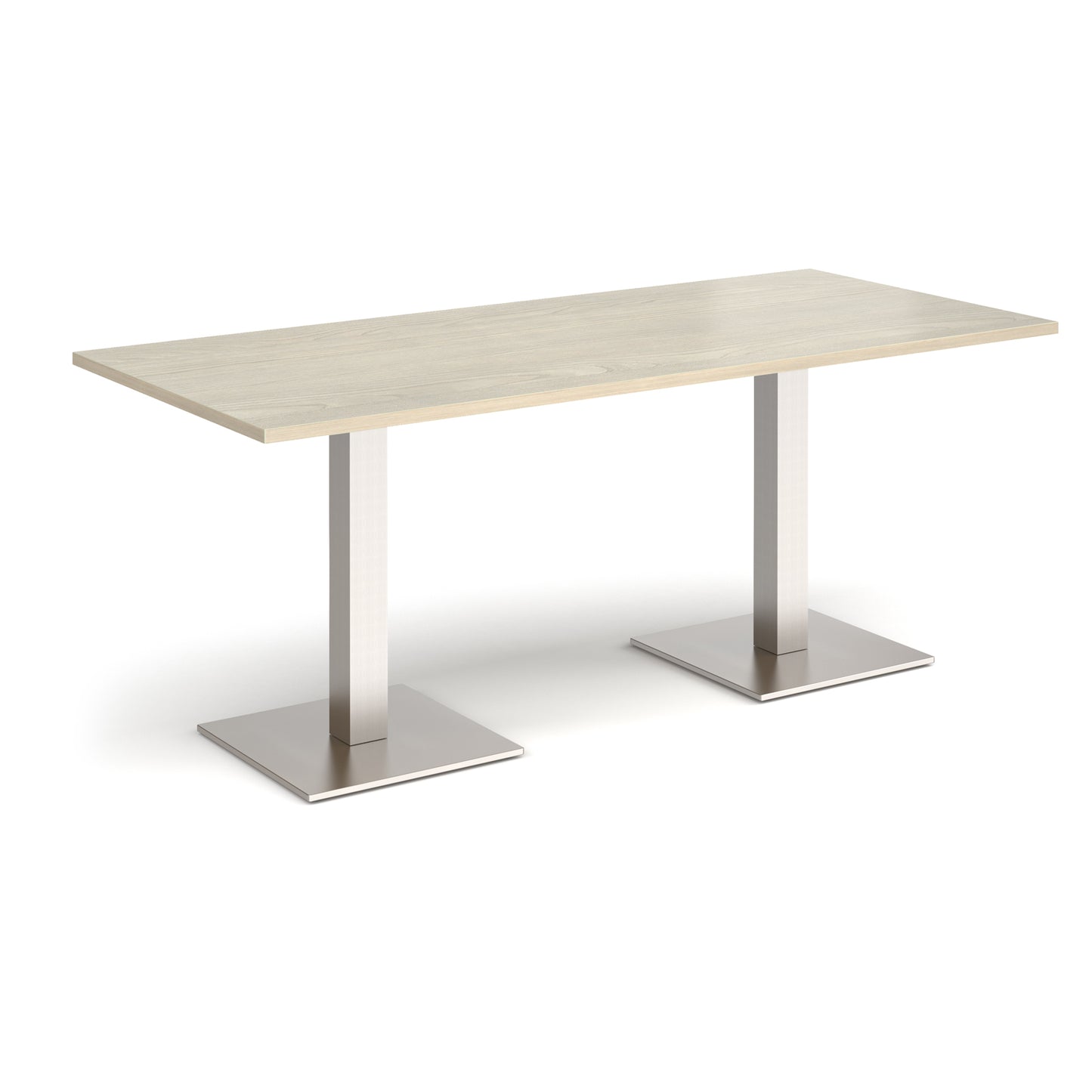 Brescia rectangular dining table with square bases