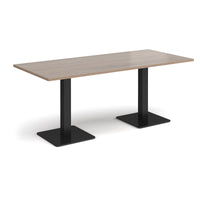 Brescia rectangular dining table with square bases