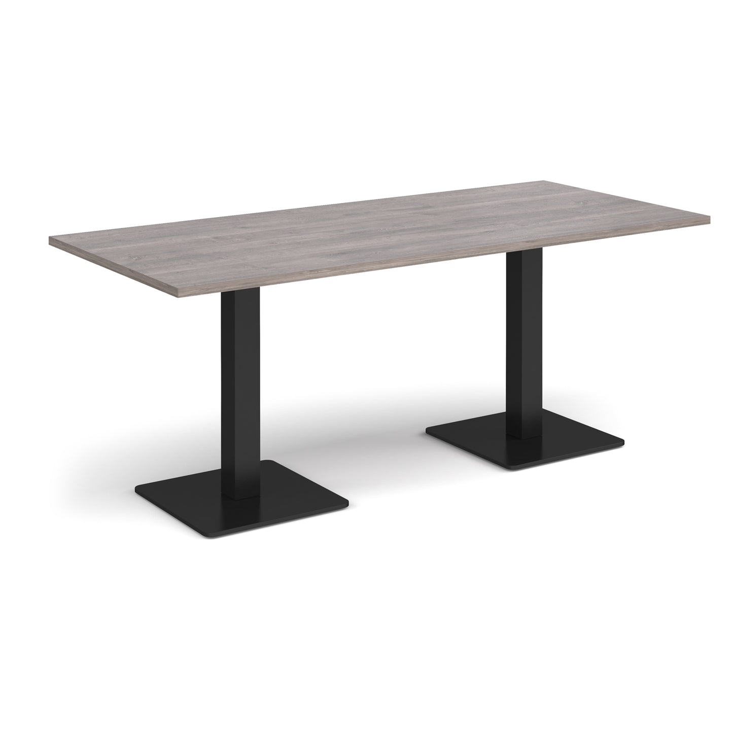 Brescia rectangular dining table with square bases