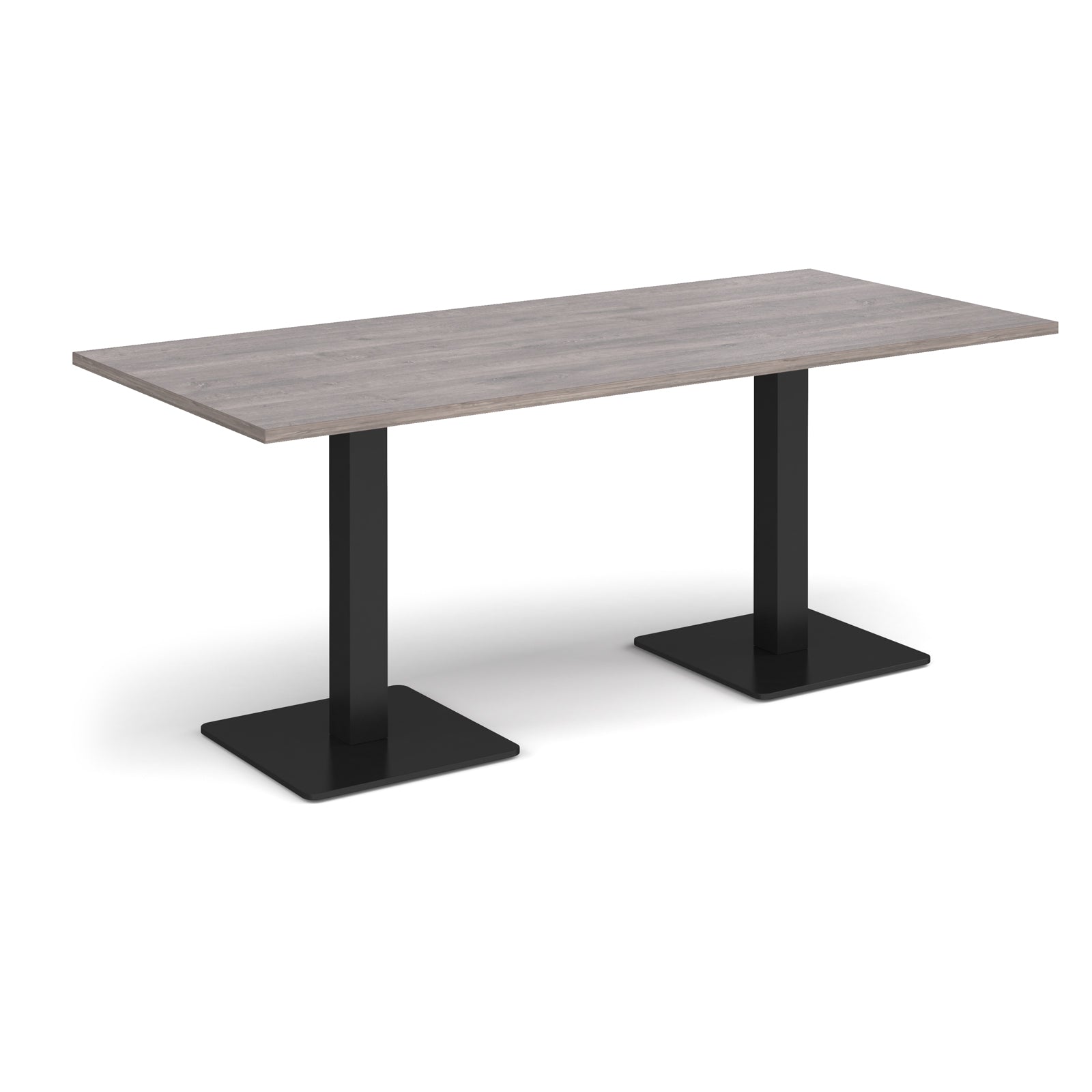 Brescia rectangular dining table with square bases