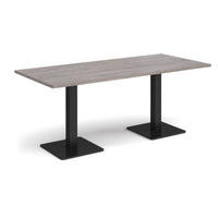 Brescia rectangular dining table with square bases