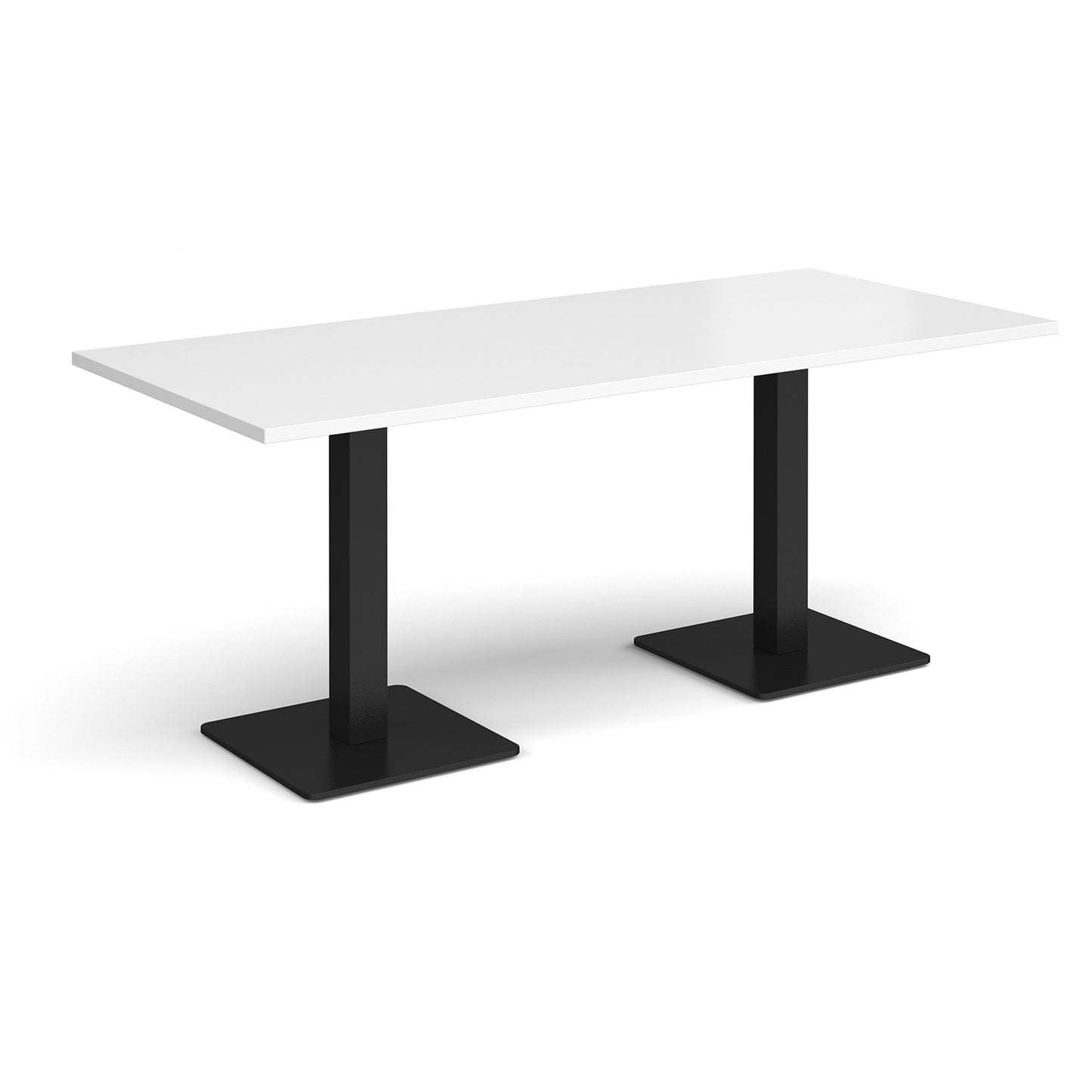 Brescia rectangular dining table with square bases