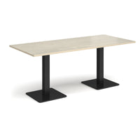 Brescia rectangular dining table with square bases
