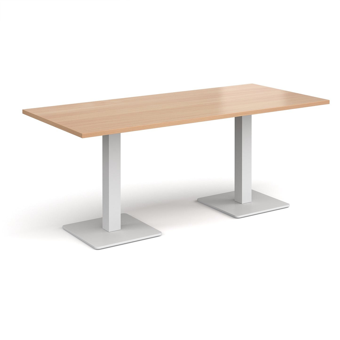 Brescia rectangular dining table with square bases