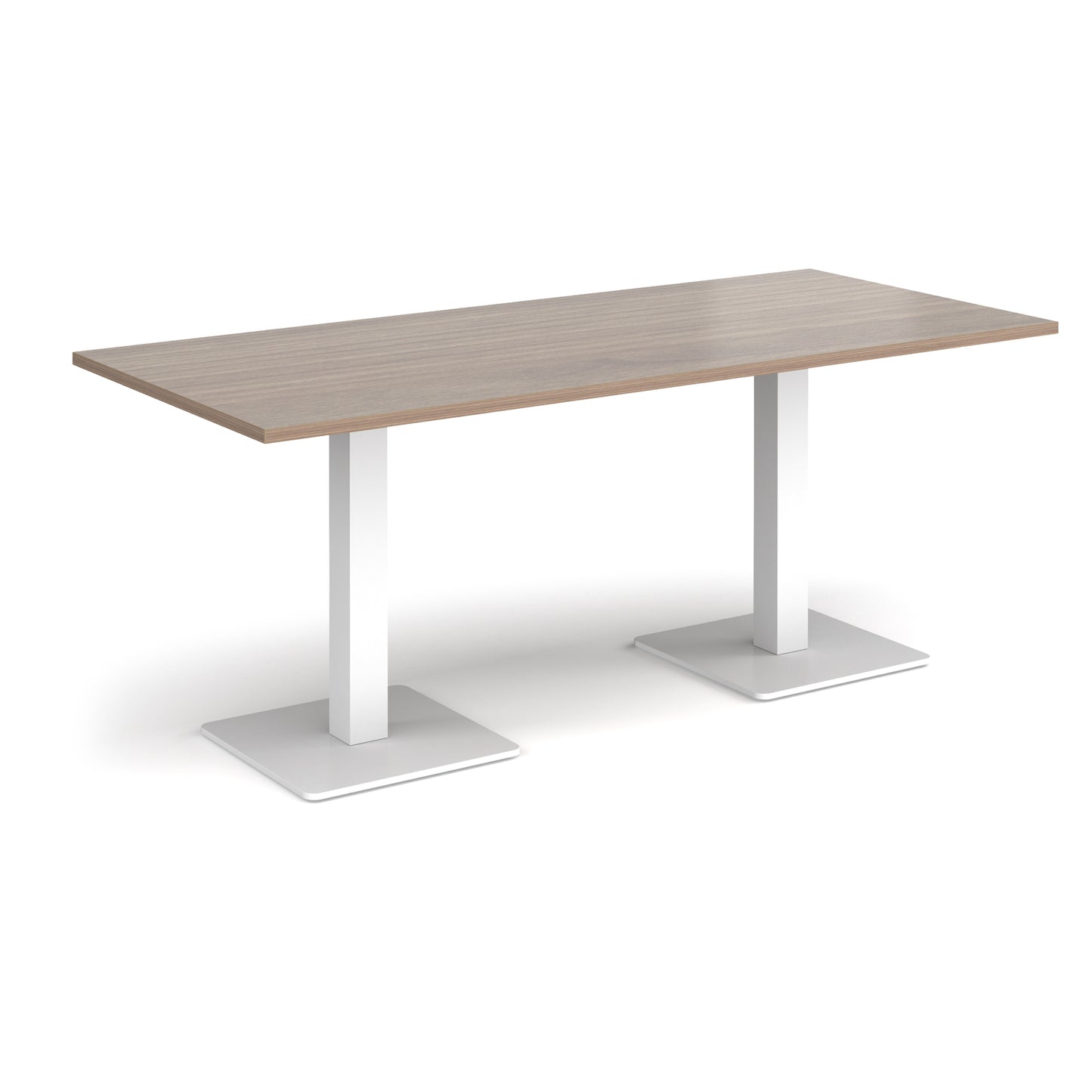 Brescia rectangular dining table with square bases