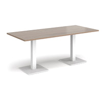 Brescia rectangular dining table with square bases