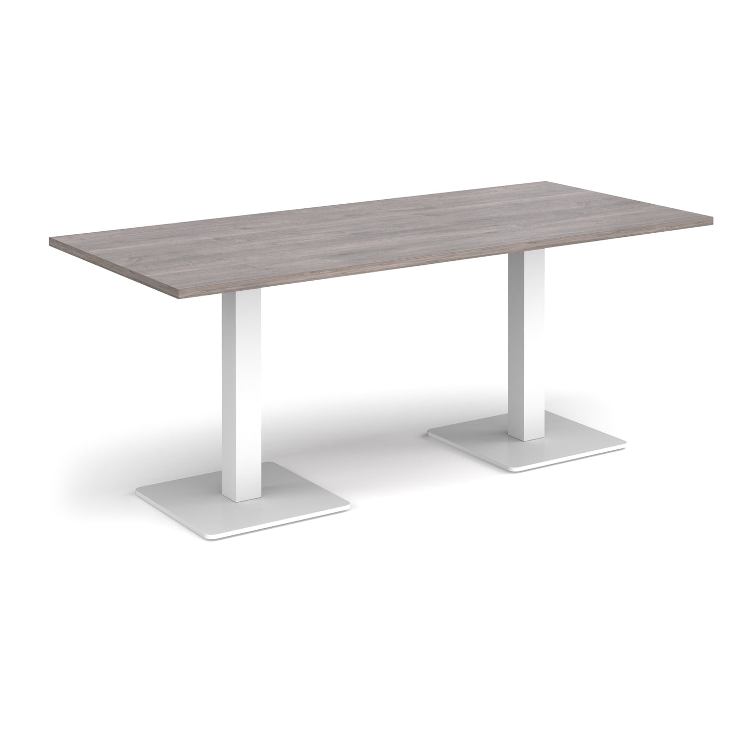 Brescia rectangular dining table with square bases