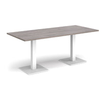 Brescia rectangular dining table with square bases