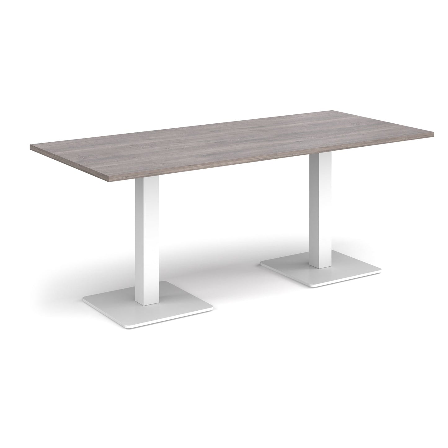 Brescia rectangular dining table with square bases