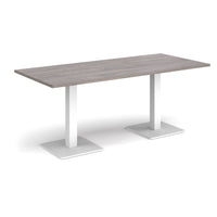 Brescia rectangular dining table with square bases