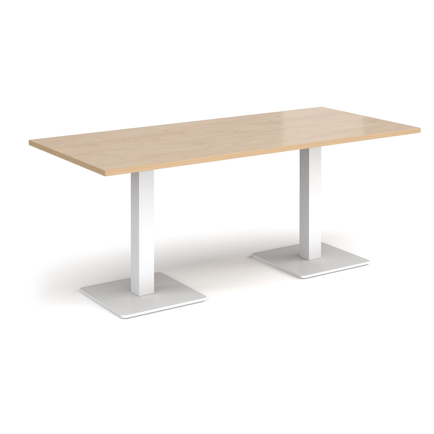 Brescia rectangular dining table with square bases