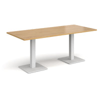 Brescia rectangular dining table with square bases