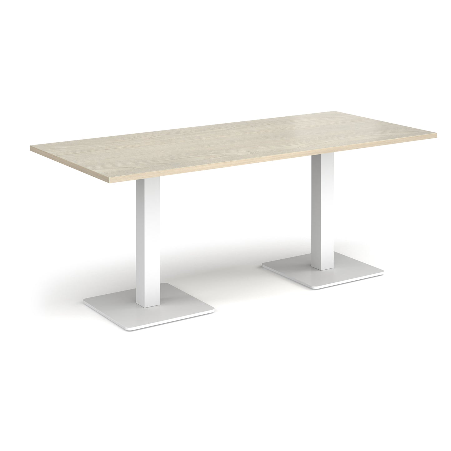 Brescia rectangular dining table with square bases