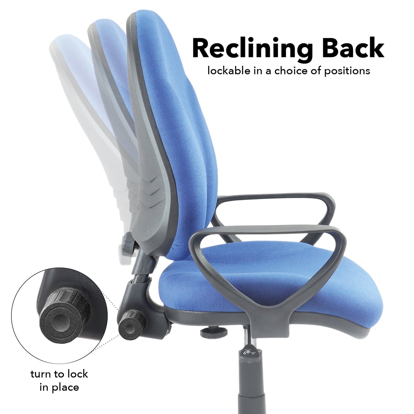 Bilbao fabric operators chair with lumbar support