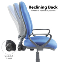 Bilbao fabric operators chair with lumbar support