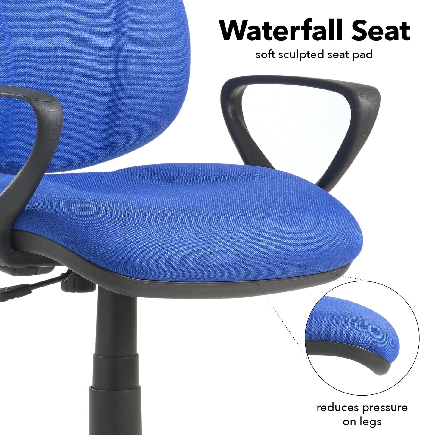 Bilbao fabric operators chair with lumbar support