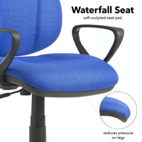 Bilbao fabric operators chair with lumbar support