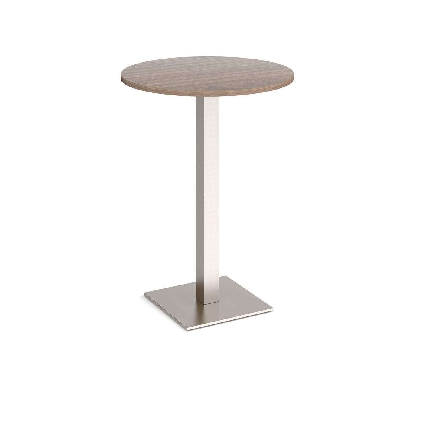 Brescia circular poseur table with flat square base