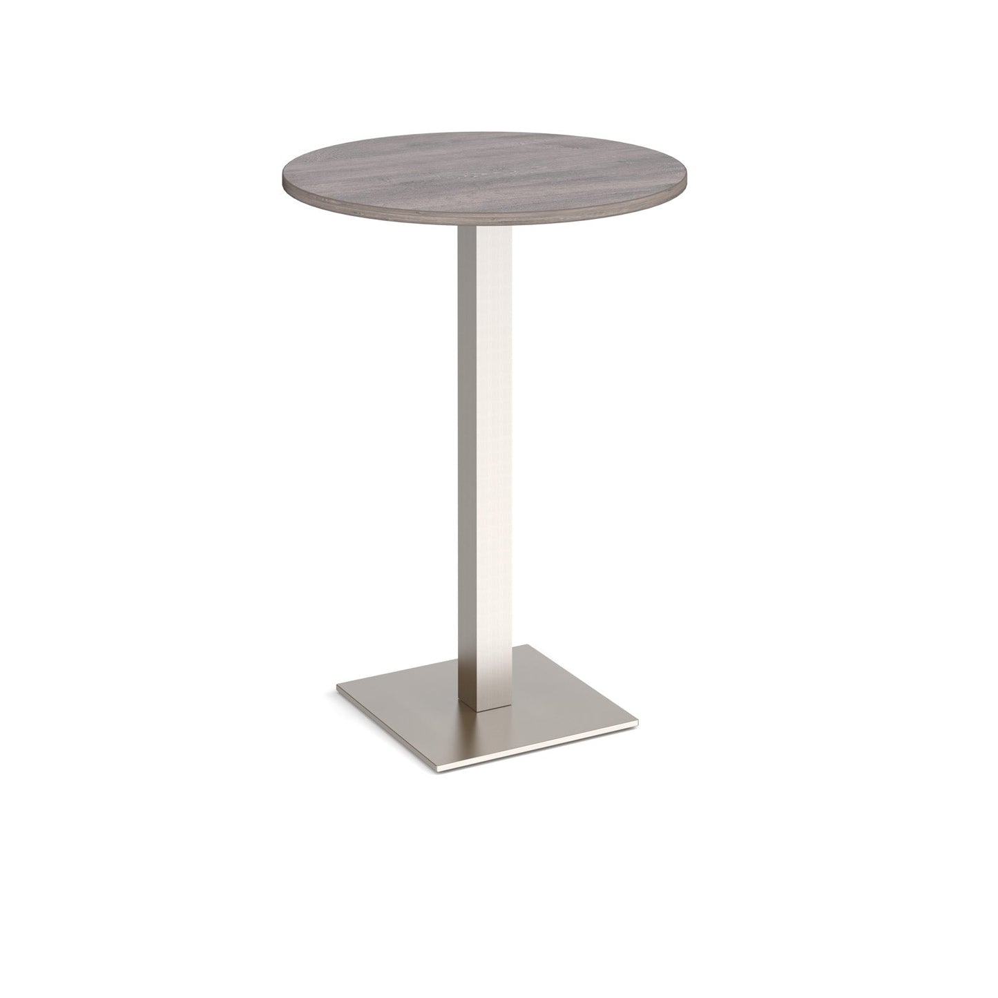 Brescia circular poseur table with flat square base