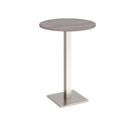 Brescia circular poseur table with flat square base