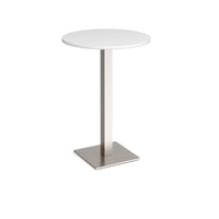 Brescia circular poseur table with flat square base