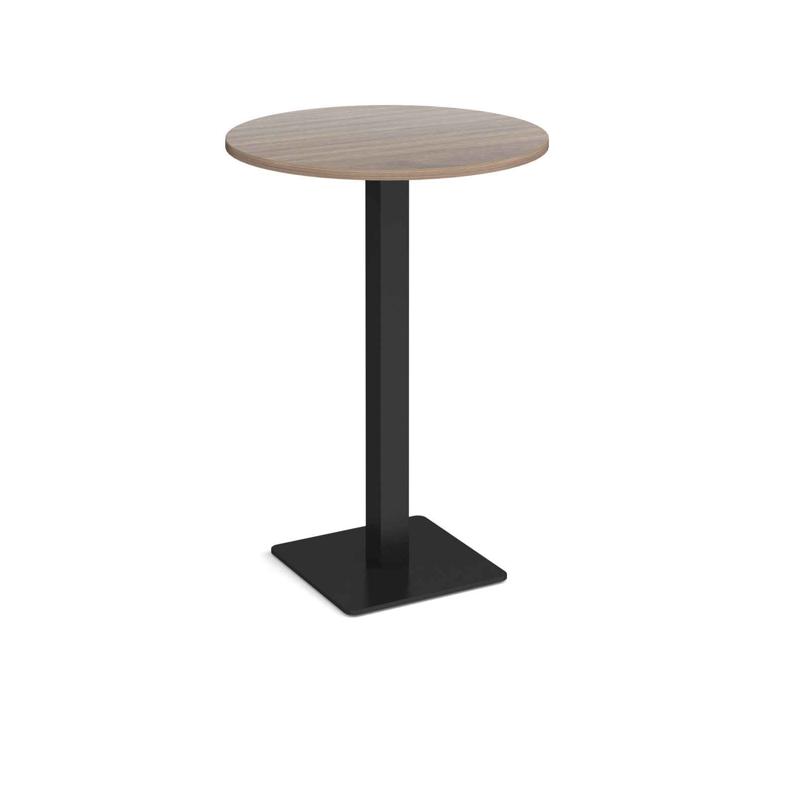 Brescia circular poseur table with flat square base
