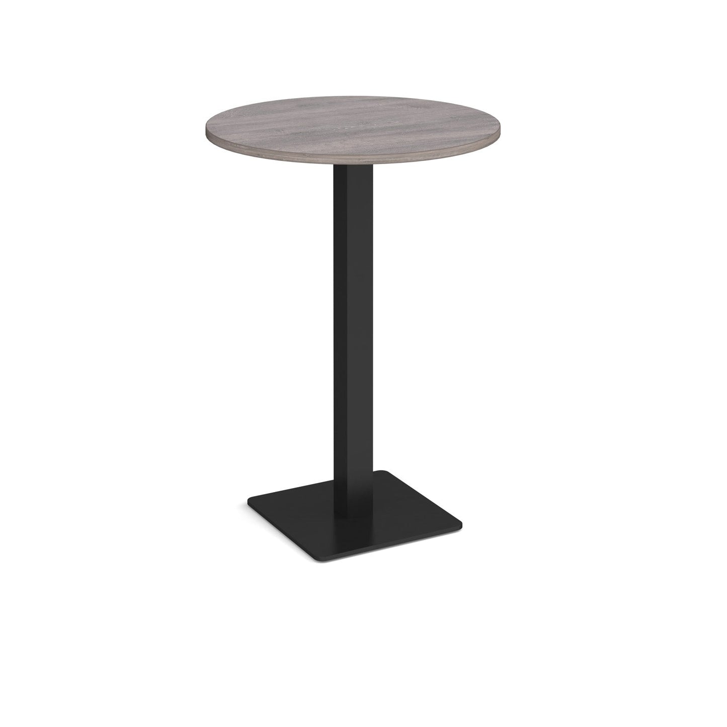 Brescia circular poseur table with flat square base