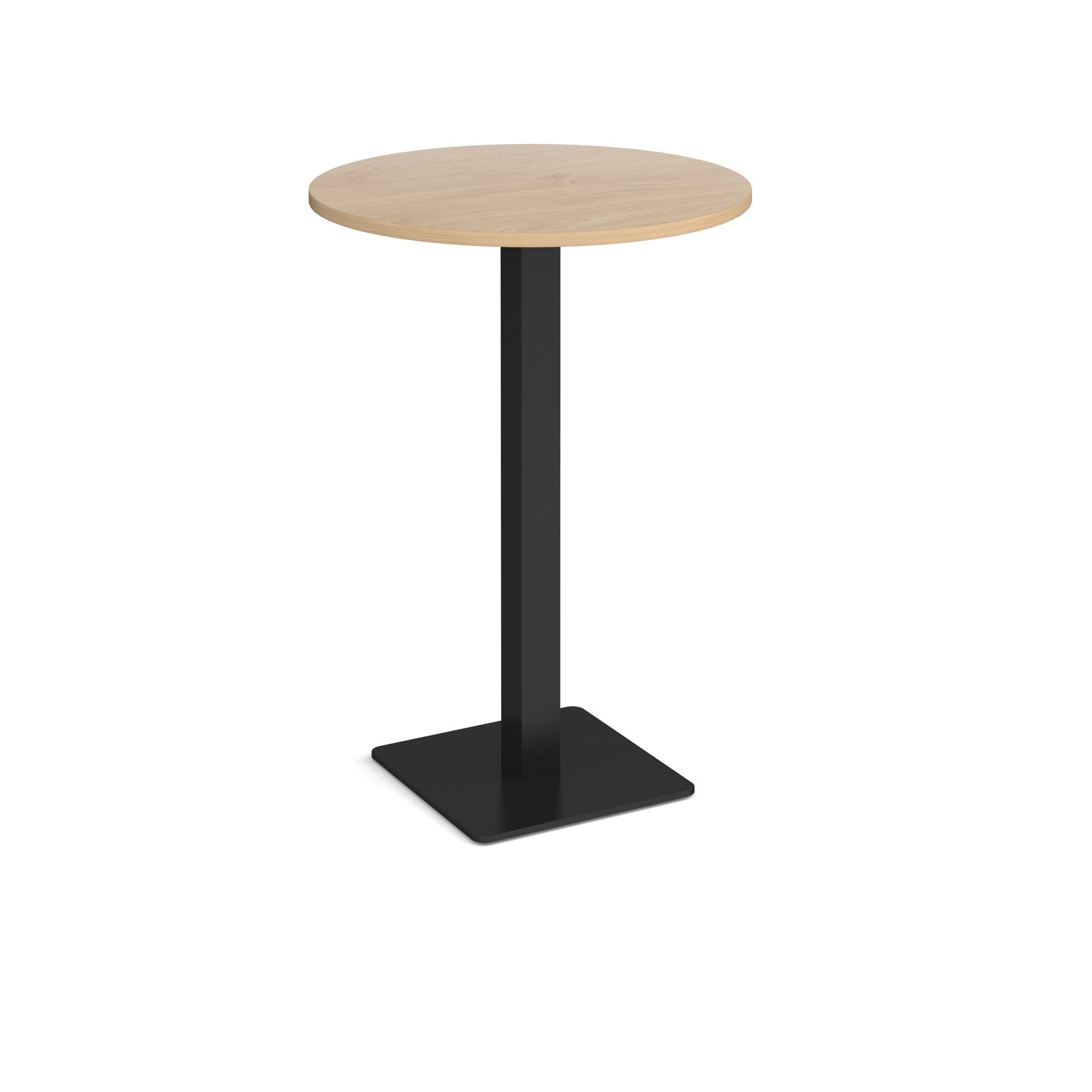 Brescia circular poseur table with flat square base
