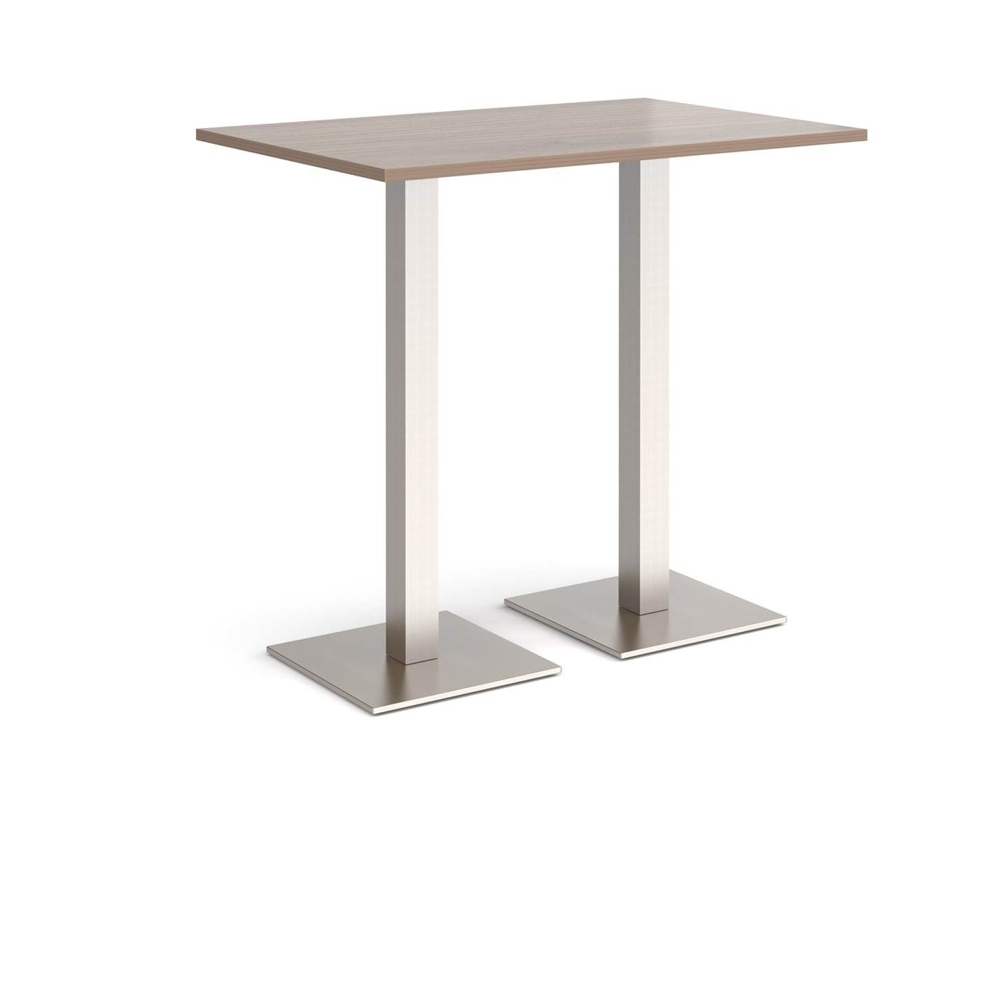 Brescia rectangular poseur table with square bases
