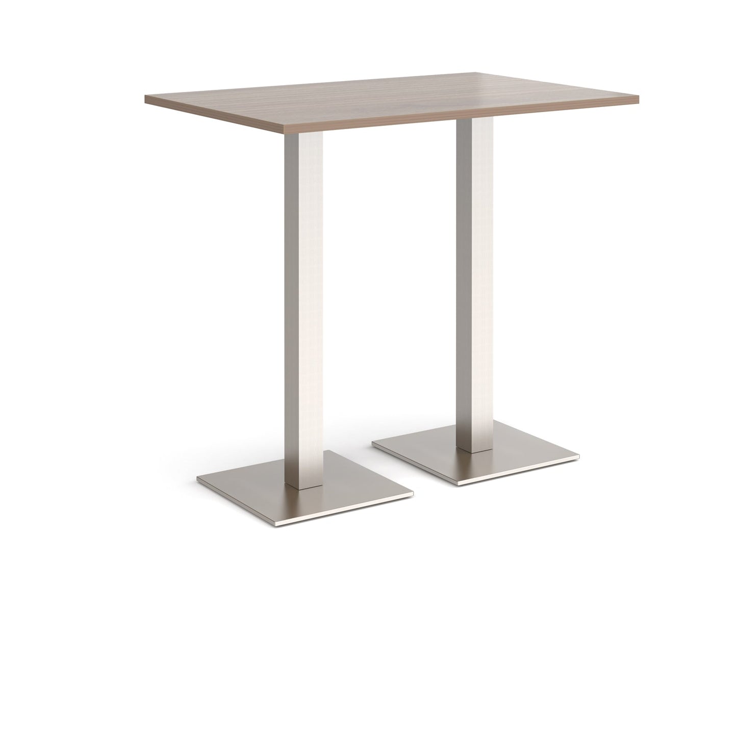Brescia rectangular poseur table with square bases