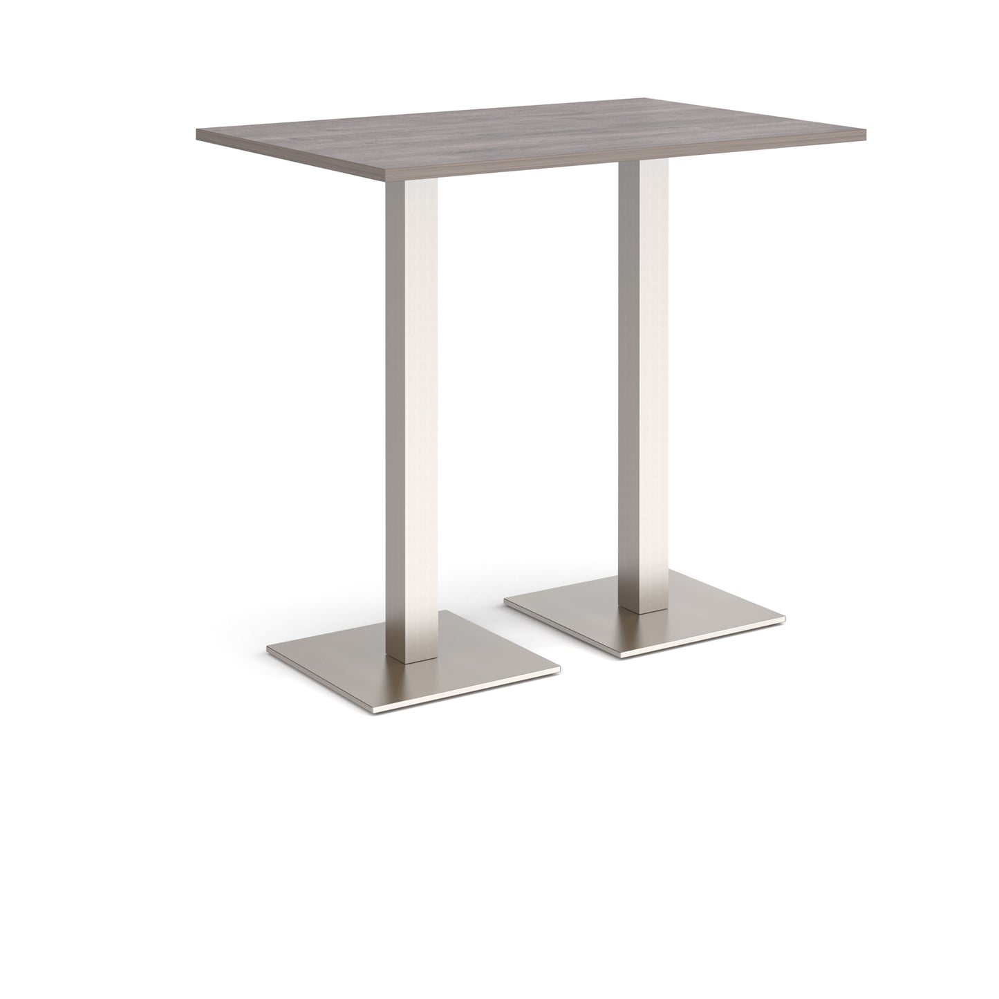 Brescia rectangular poseur table with square bases