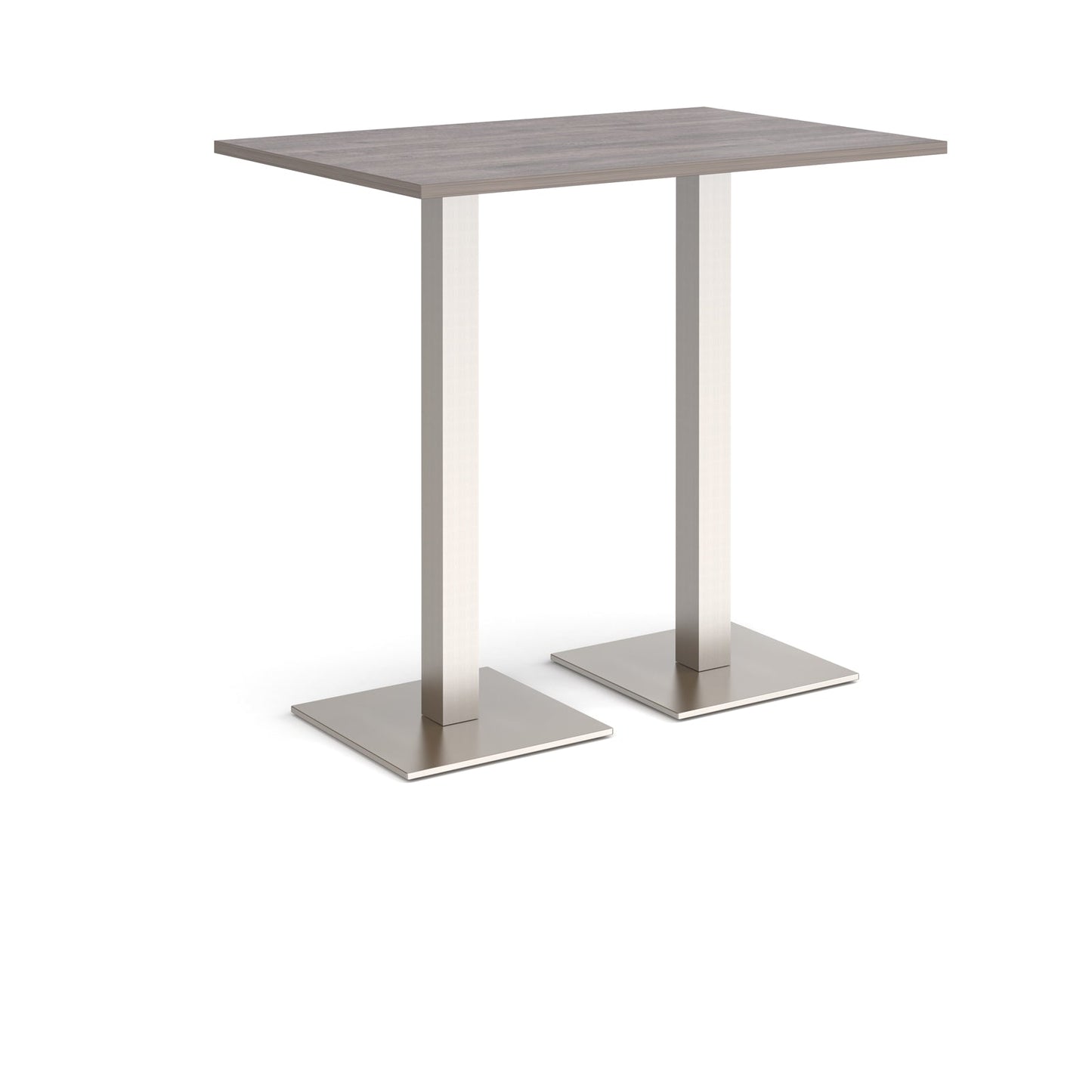 Brescia rectangular poseur table with square bases