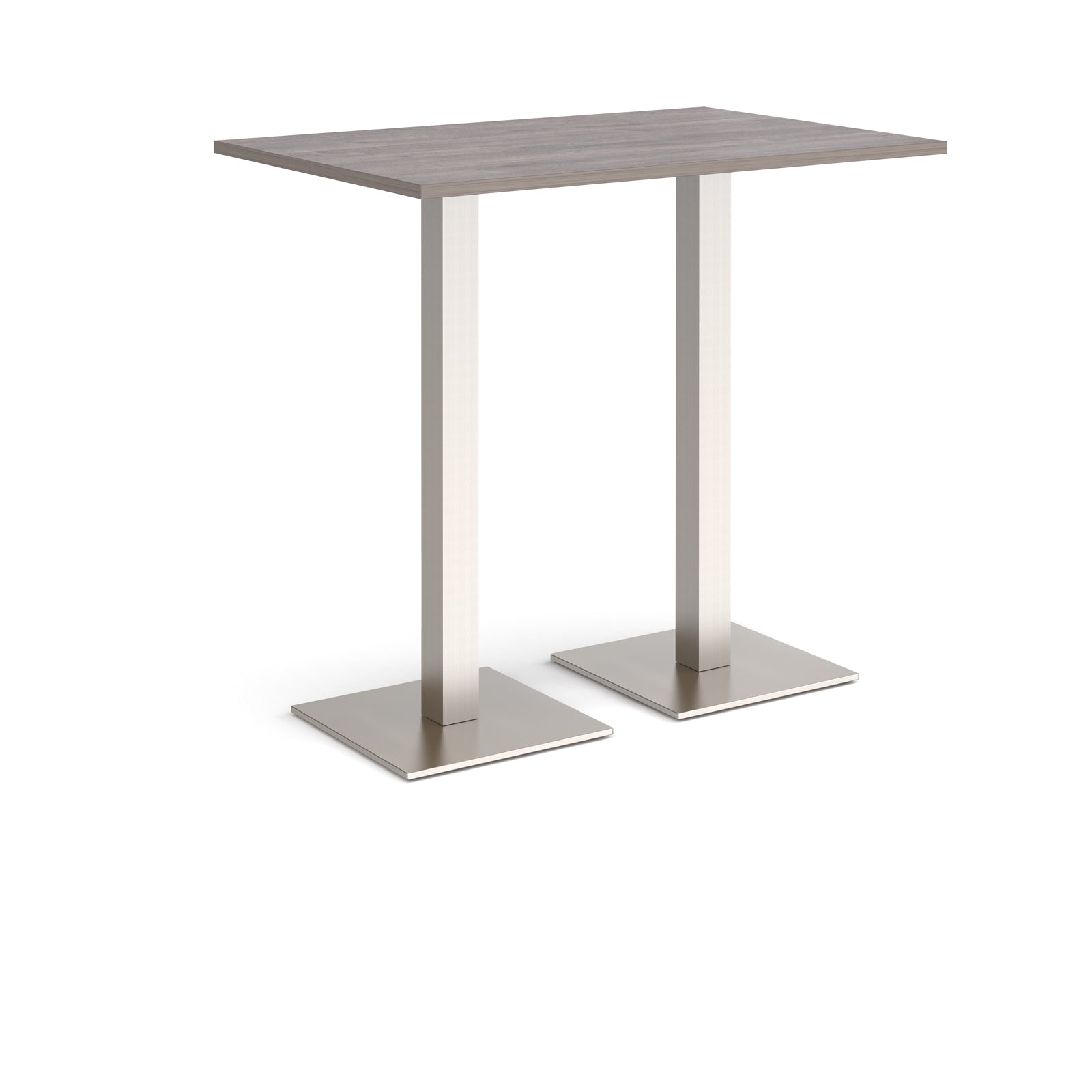 Brescia rectangular poseur table with square bases
