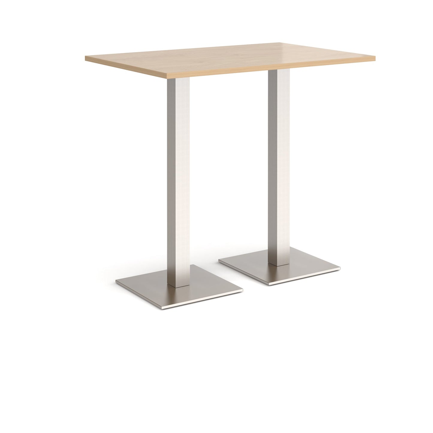 Brescia rectangular poseur table with square bases