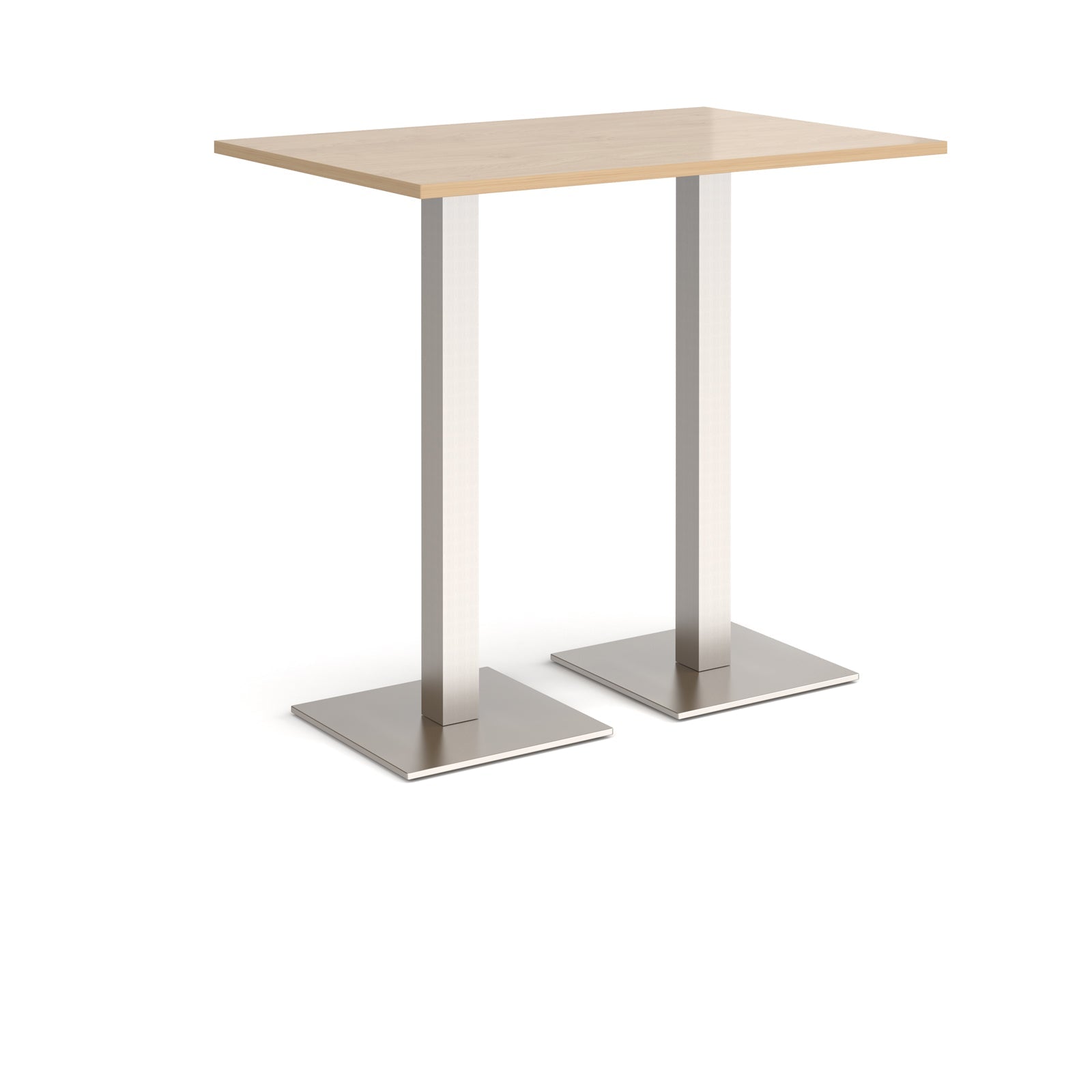 Brescia rectangular poseur table with square bases