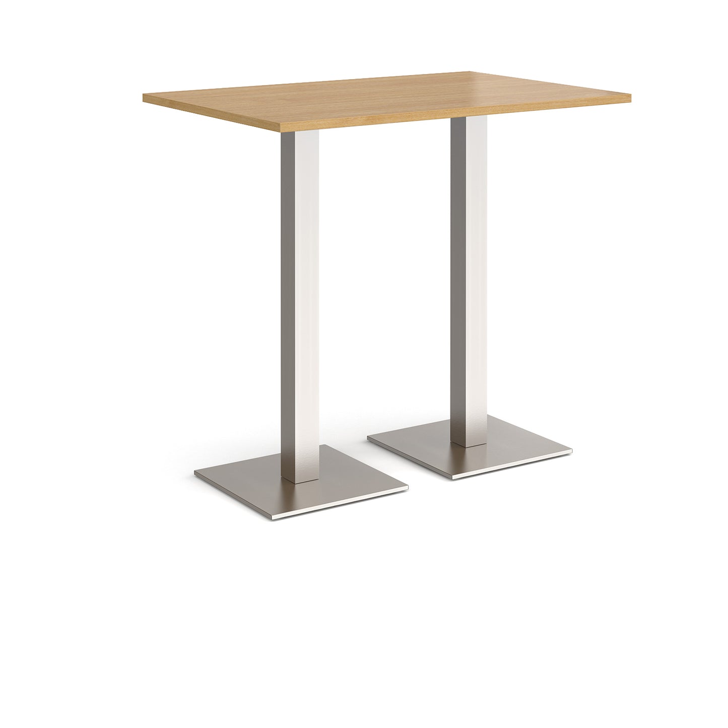 Brescia rectangular poseur table with square bases