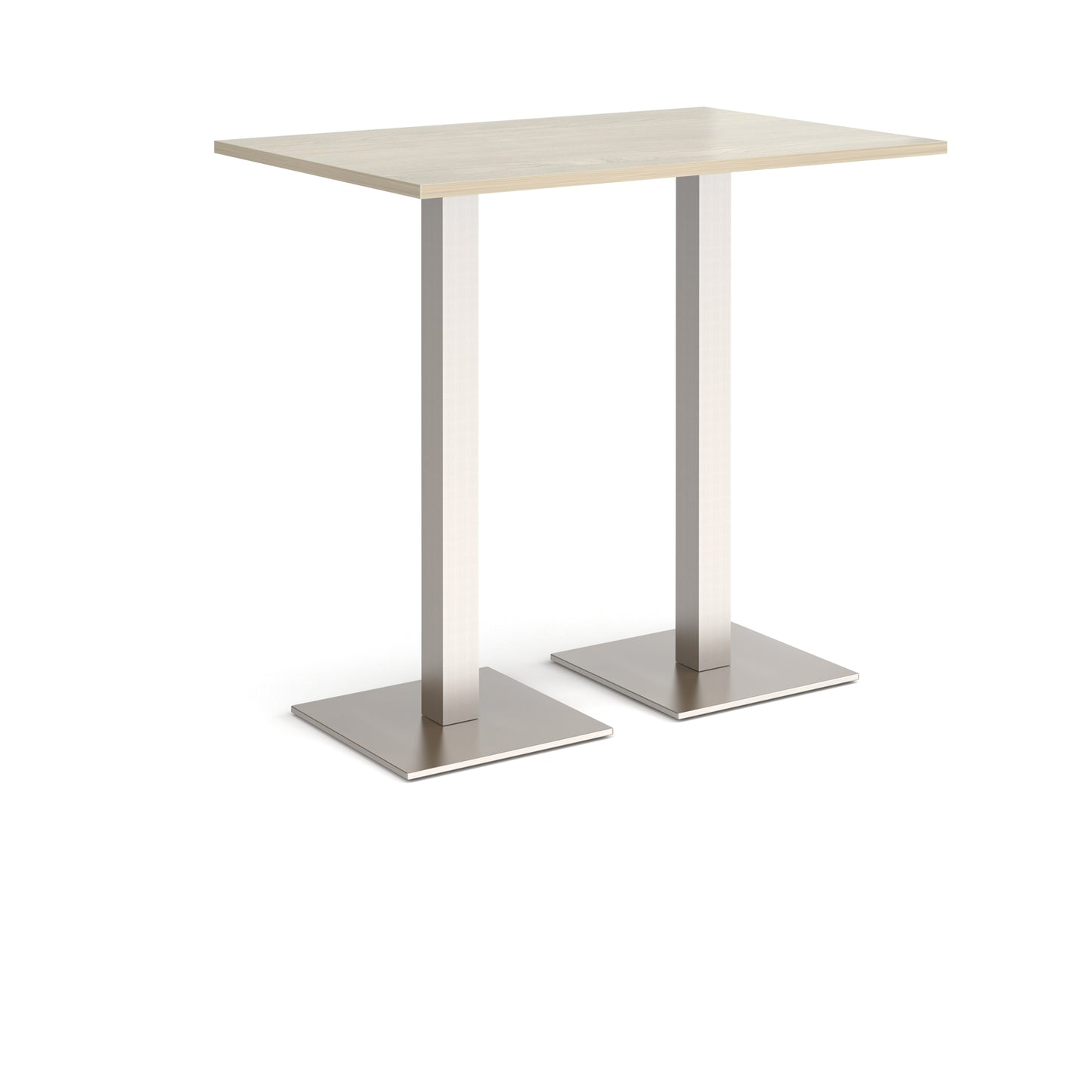 Brescia rectangular poseur table with square bases