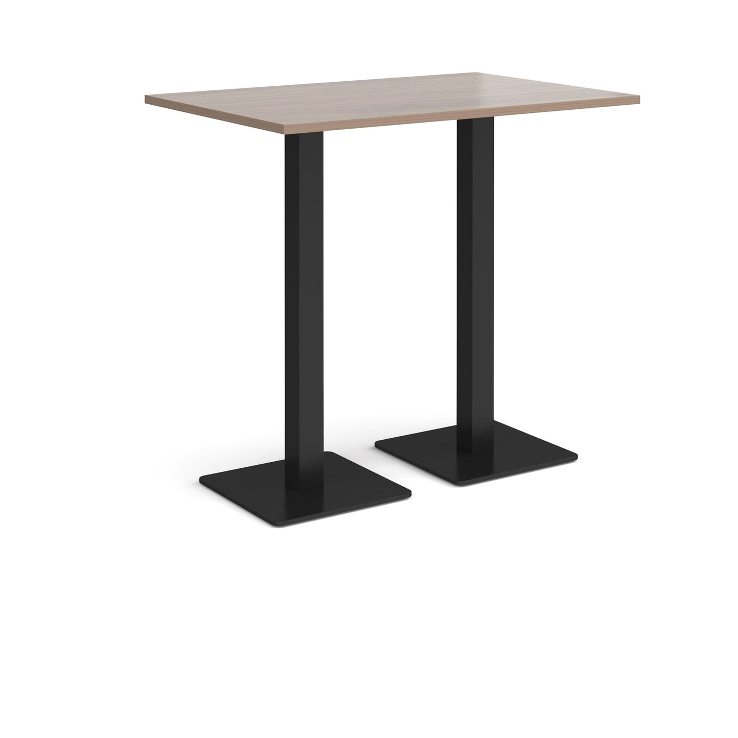 Brescia rectangular poseur table with square bases