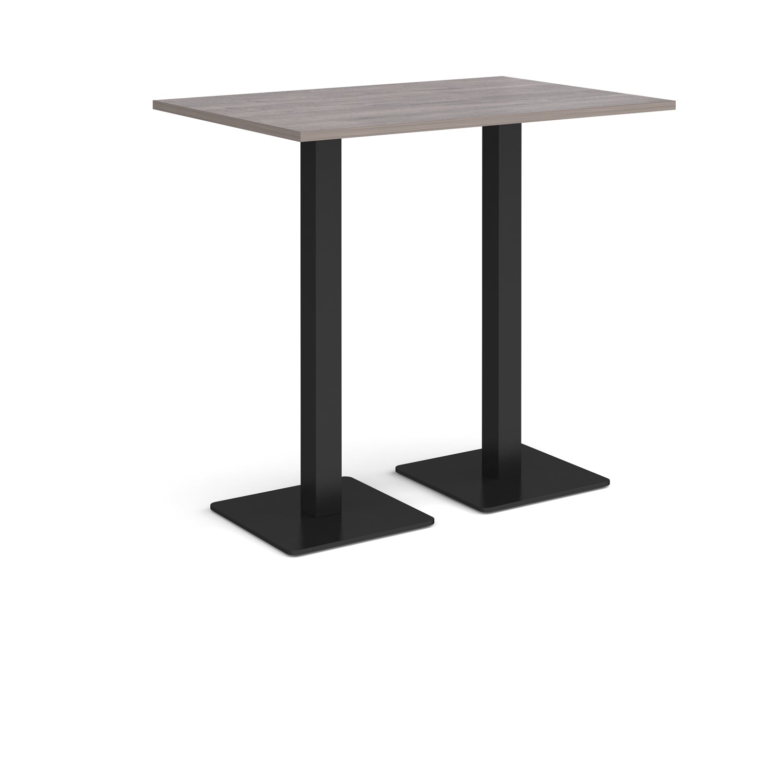 Brescia rectangular poseur table with square bases