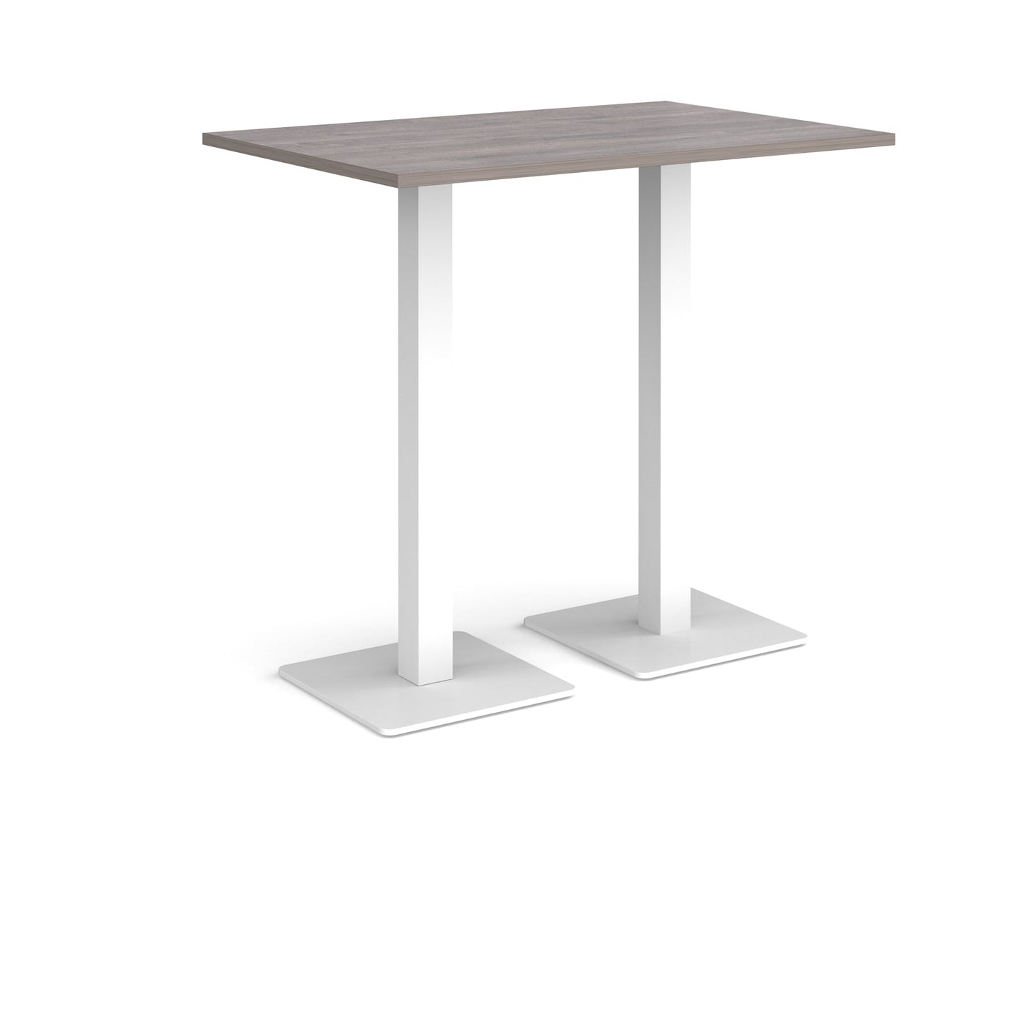 Brescia rectangular poseur table with square bases