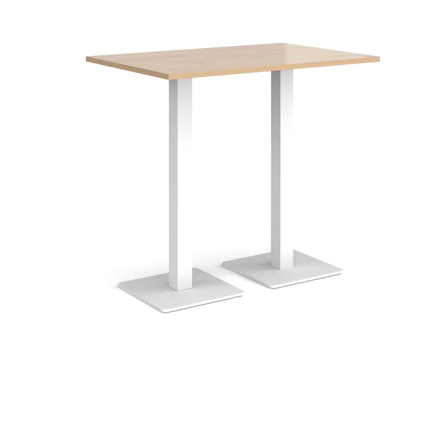 Brescia rectangular poseur table with square bases