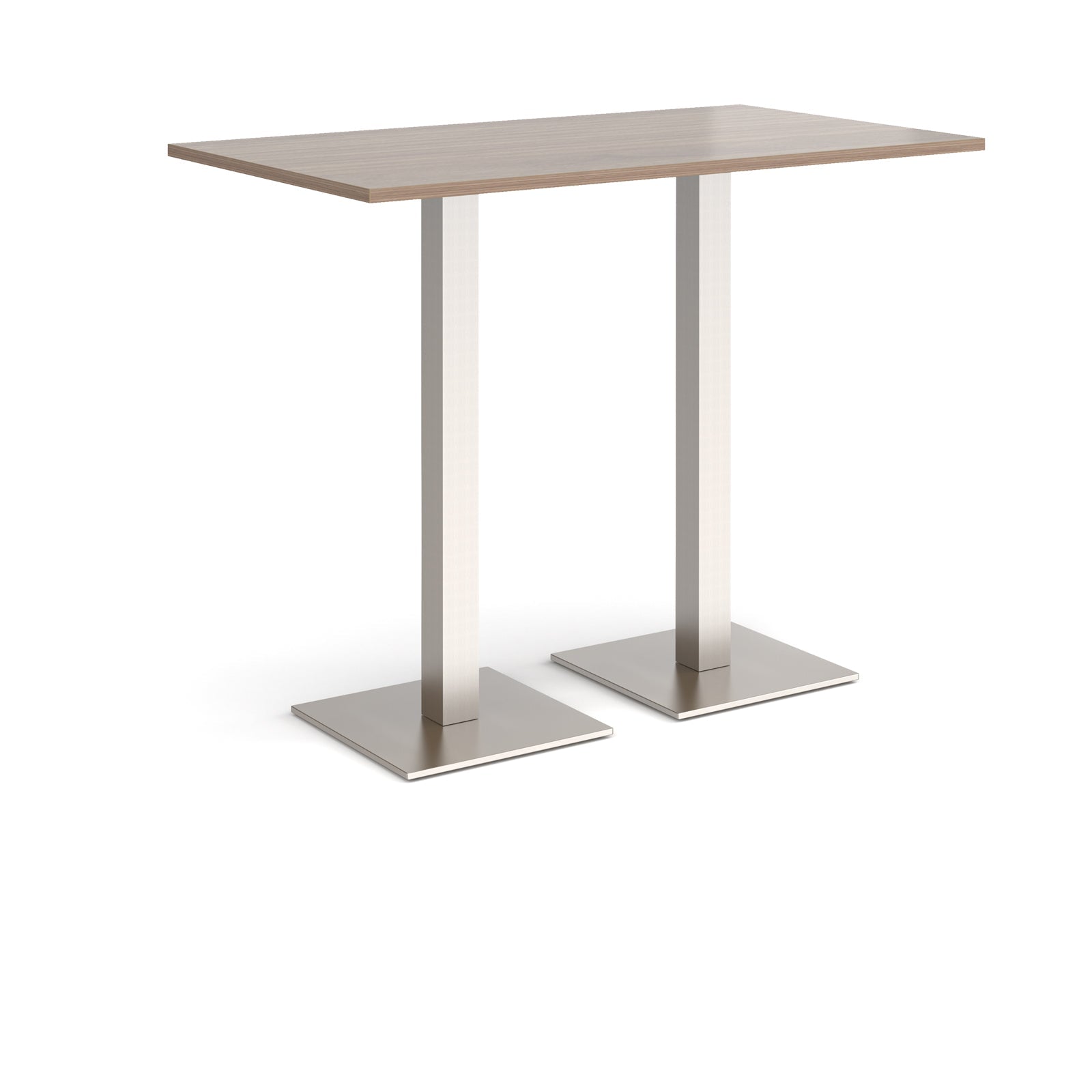 Brescia rectangular poseur table with square bases