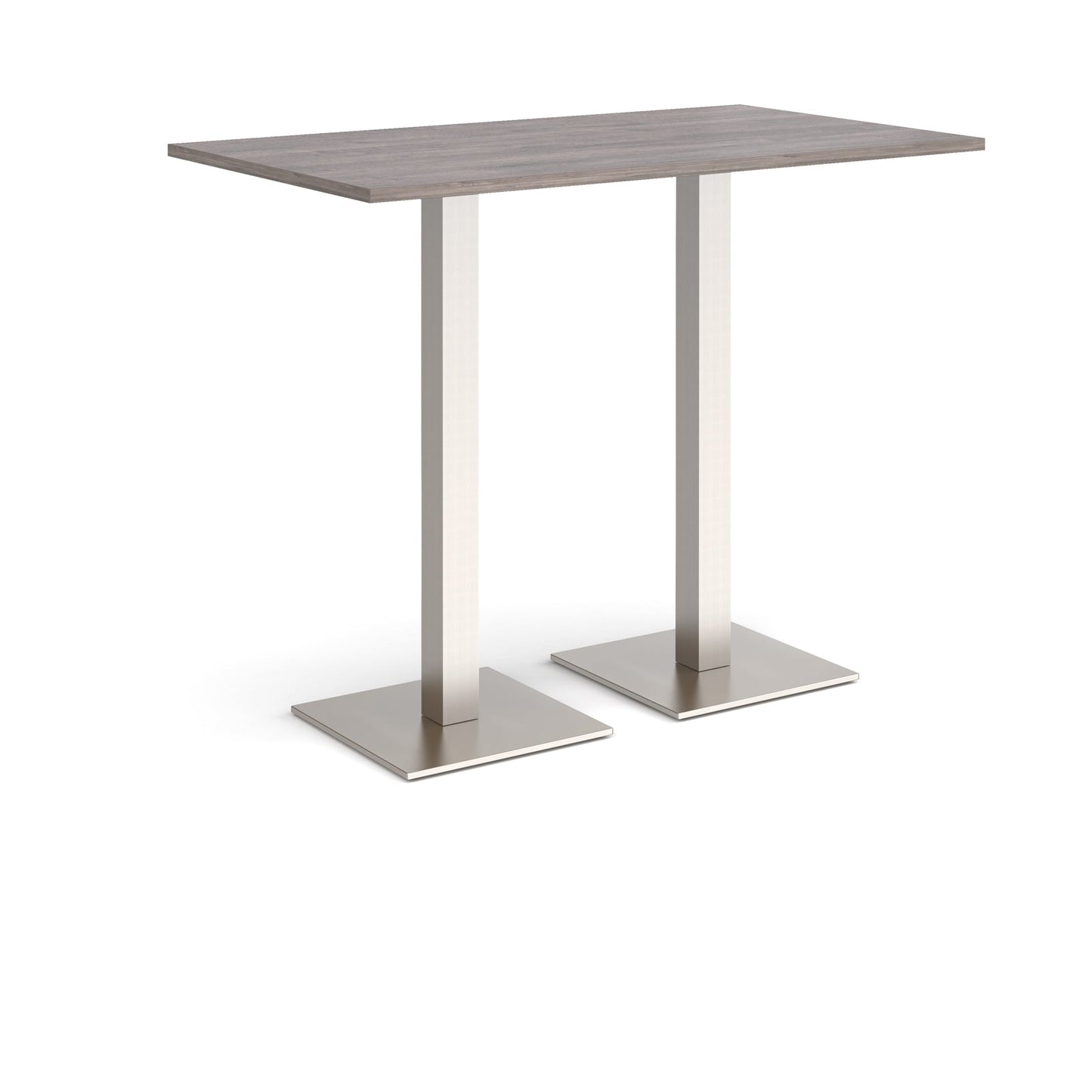 Brescia rectangular poseur table with square bases
