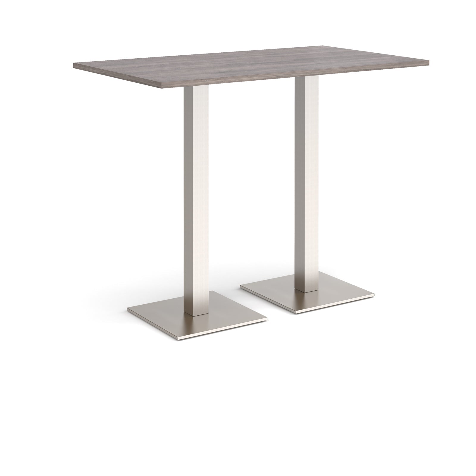 Brescia rectangular poseur table with square bases