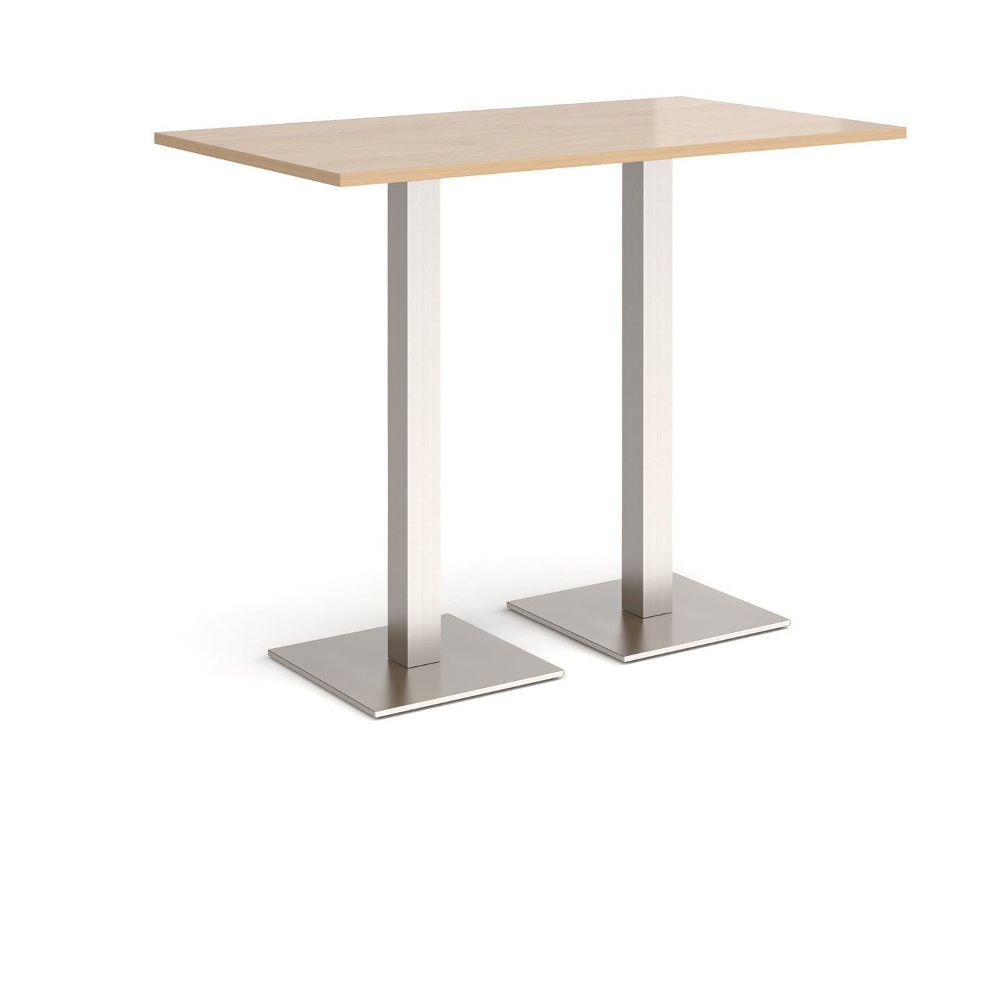 Brescia rectangular poseur table with square bases