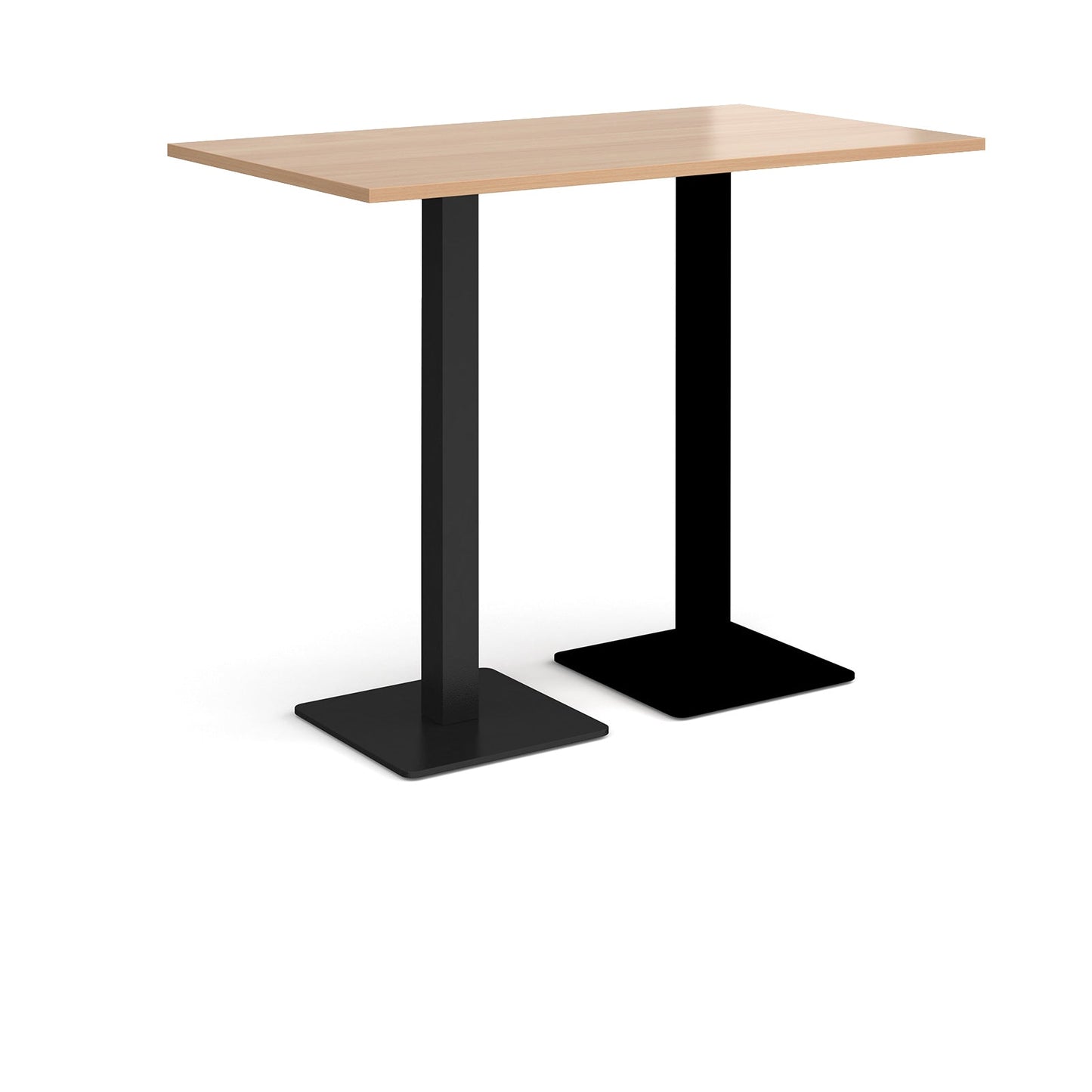 Brescia rectangular poseur table with square bases